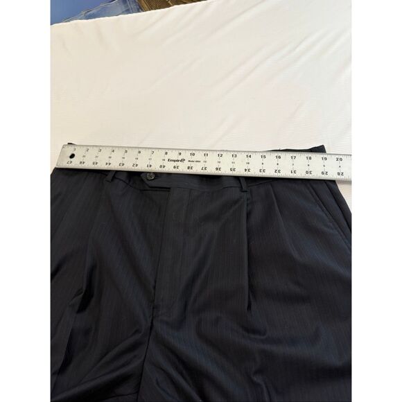 Brooks Brothers 1818 Madison Saxxon Navy Blue Pinstripe Suit Size 48R Pants W 43 - Picture 12 of 16
